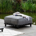 Loungetaburett Vlieland aluminium forfra