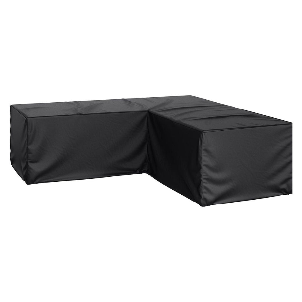 Loungetrekk 235x235x70 cm svart polyester forfra