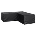 Loungetrekk 235x235x70 cm svart polyester forfra