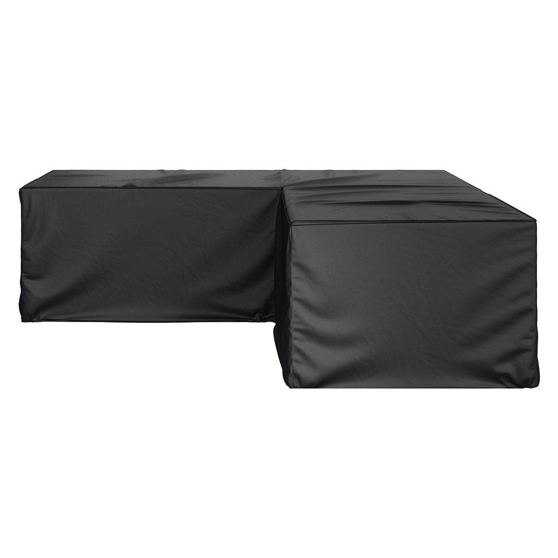 Nærbilde av tekstur på Loungetrekk 235x235x70 cm svart polyester