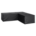 Loungetrekk 255x255x70 cm svart polyester forfra