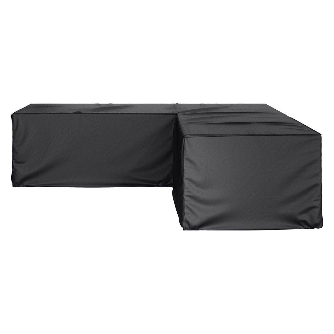 Loungetrekk 255x255x70 cm svart polyester detalj av materiale