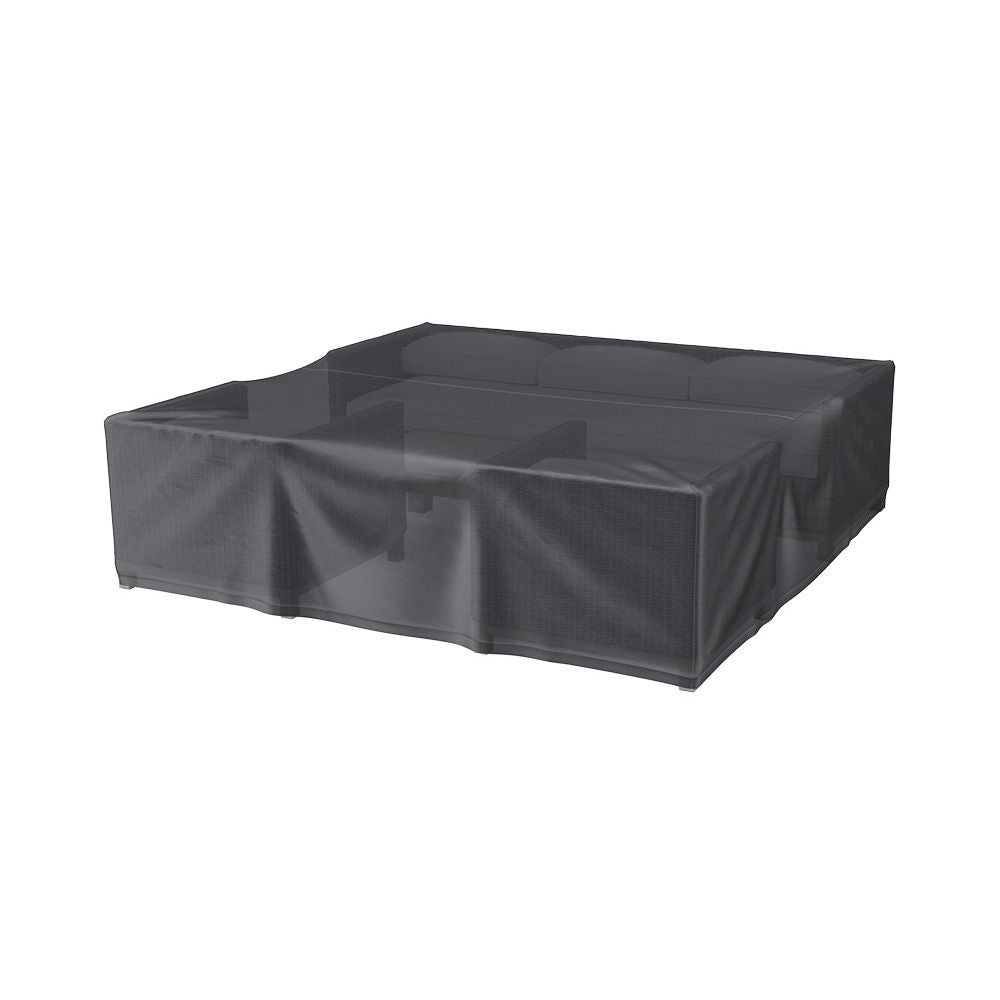 Loungetrekk 300x250x70 cm grå - AeroCover montert på loungemøbler