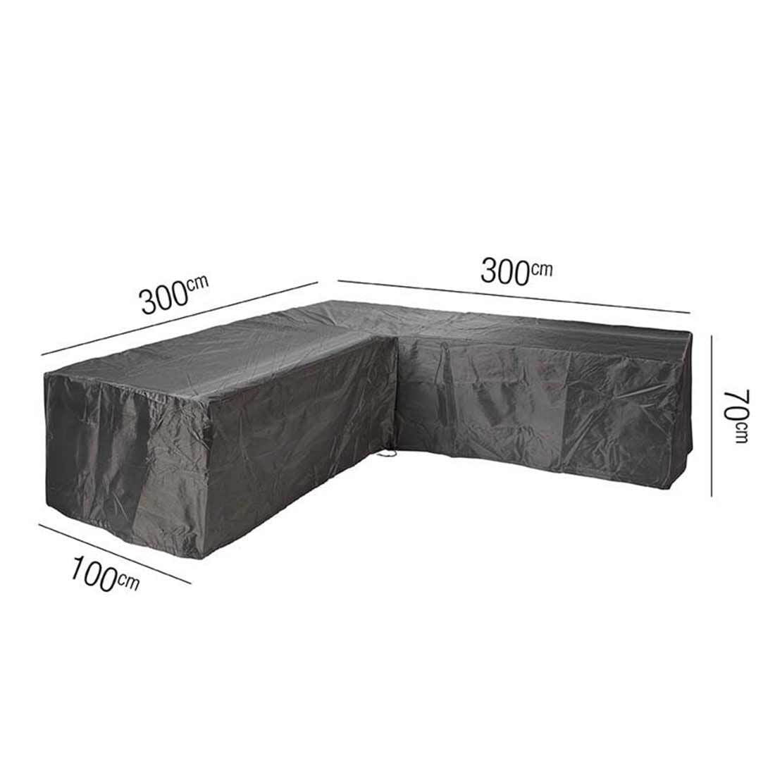 Loungetrekk for hjørnesofa 300x300x70 cm - AeroCover bakside