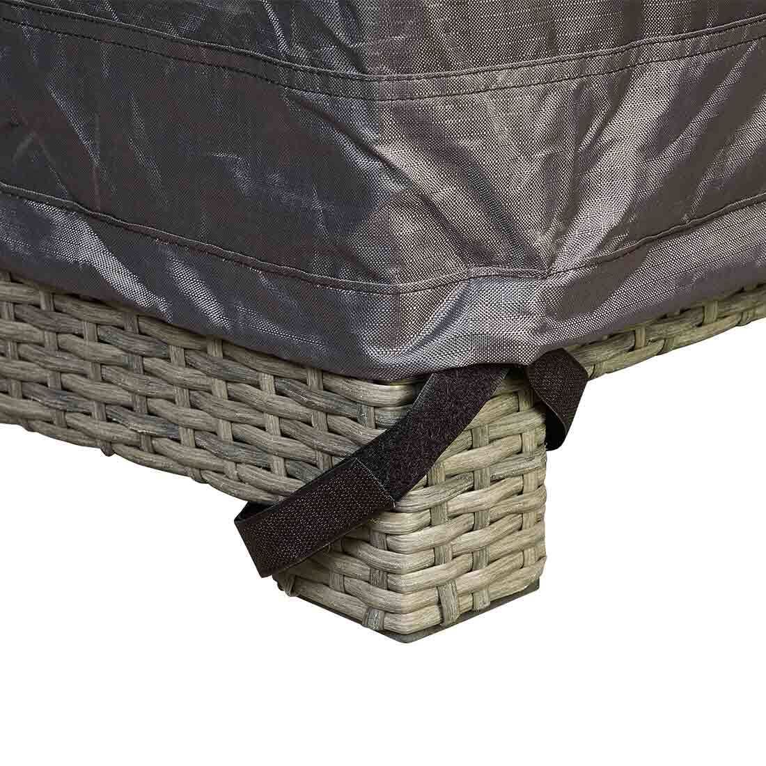Loungetrekk for hjørnesofa 300x300x70 cm - AeroCover sammenpakket i oppbevaringspose