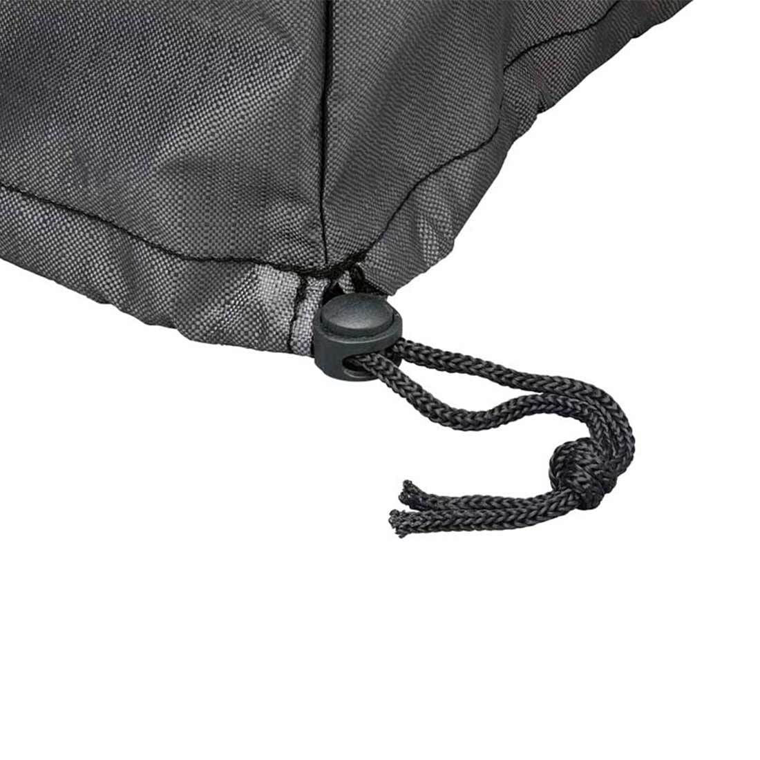Loungetrekk for hagesofa 205x100x70 cm antrasitt - AeroCover nærbilde av snor og stopper