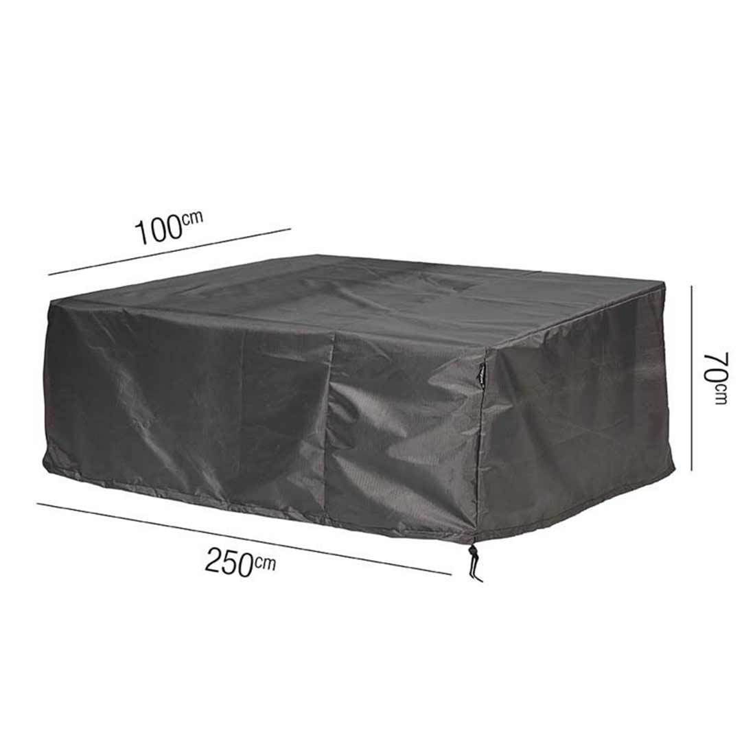 Loungetrekk for hagesofa 250x100x70 cm - AeroCover bakside