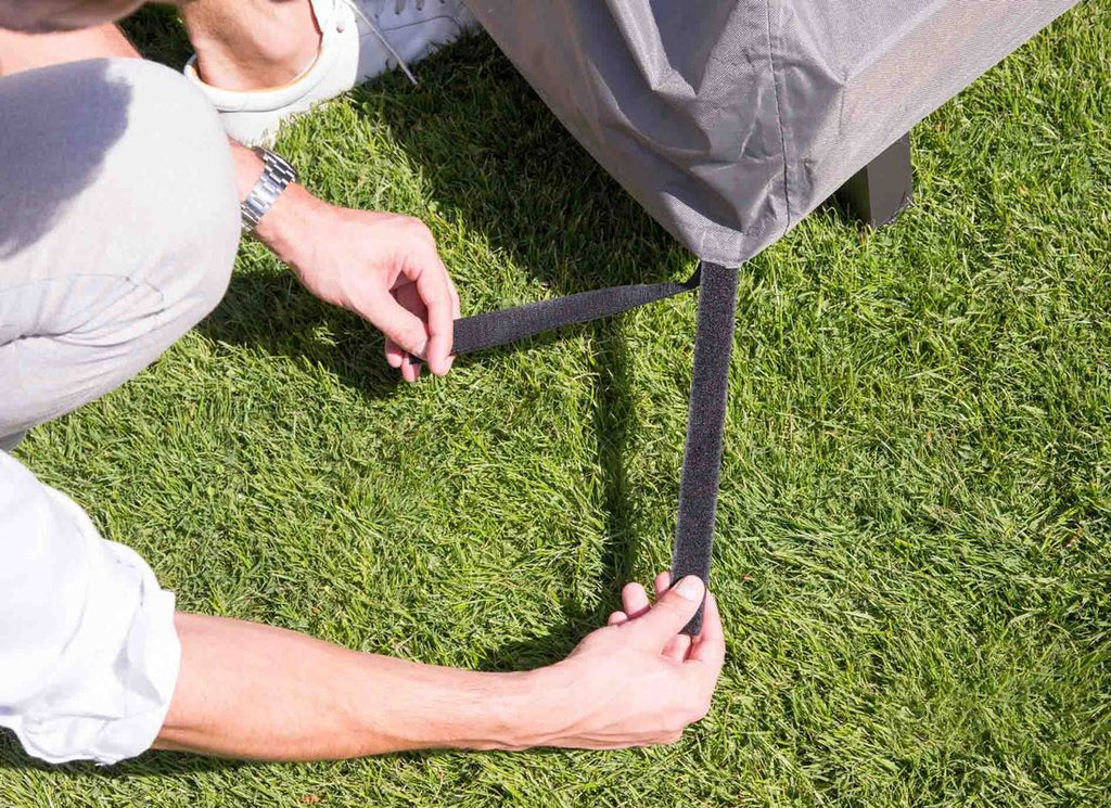 Detalj av Loungetrekk L 275x275x75 cm mørkegrå fra LC Garden materiale