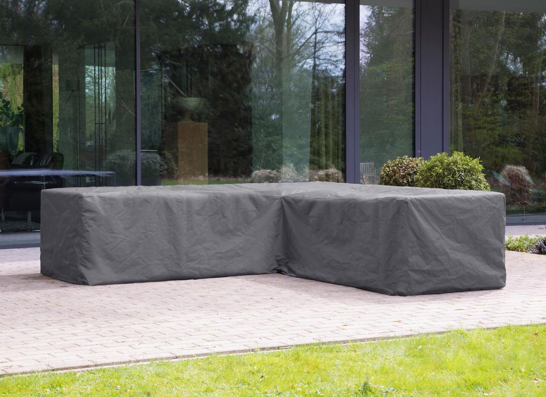 Loungetrekk M 240x240x65 cm mørkegrå bakside