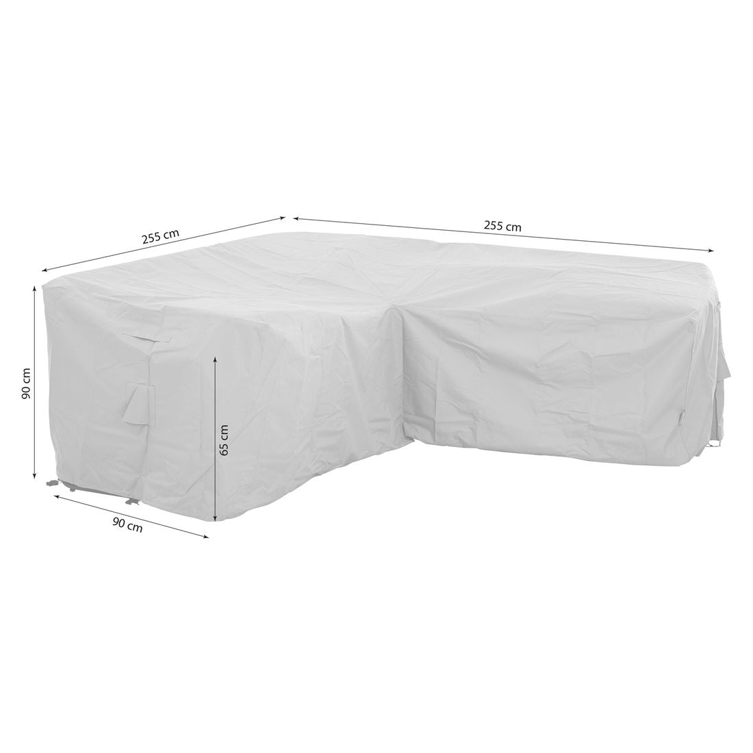 Loungetrekk Plus for loungemøbler 255x255x65/90 cm bakside