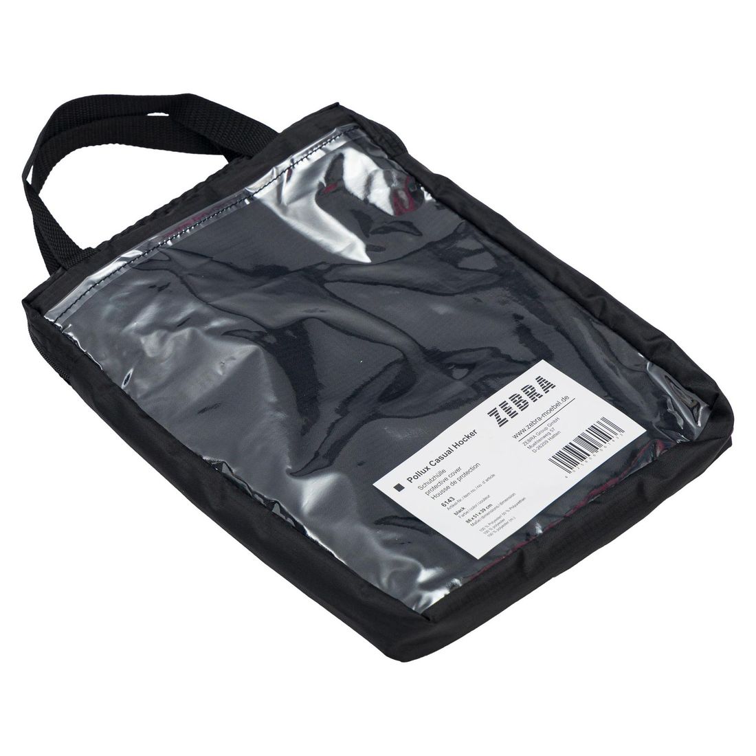 Loungetrekk Pollux til taburett 86x51x39 cm Zebra bakside