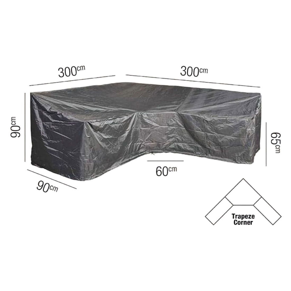 Loungetrekk til hjørnesofa 300x300x65/90 cm - AeroCover bakside