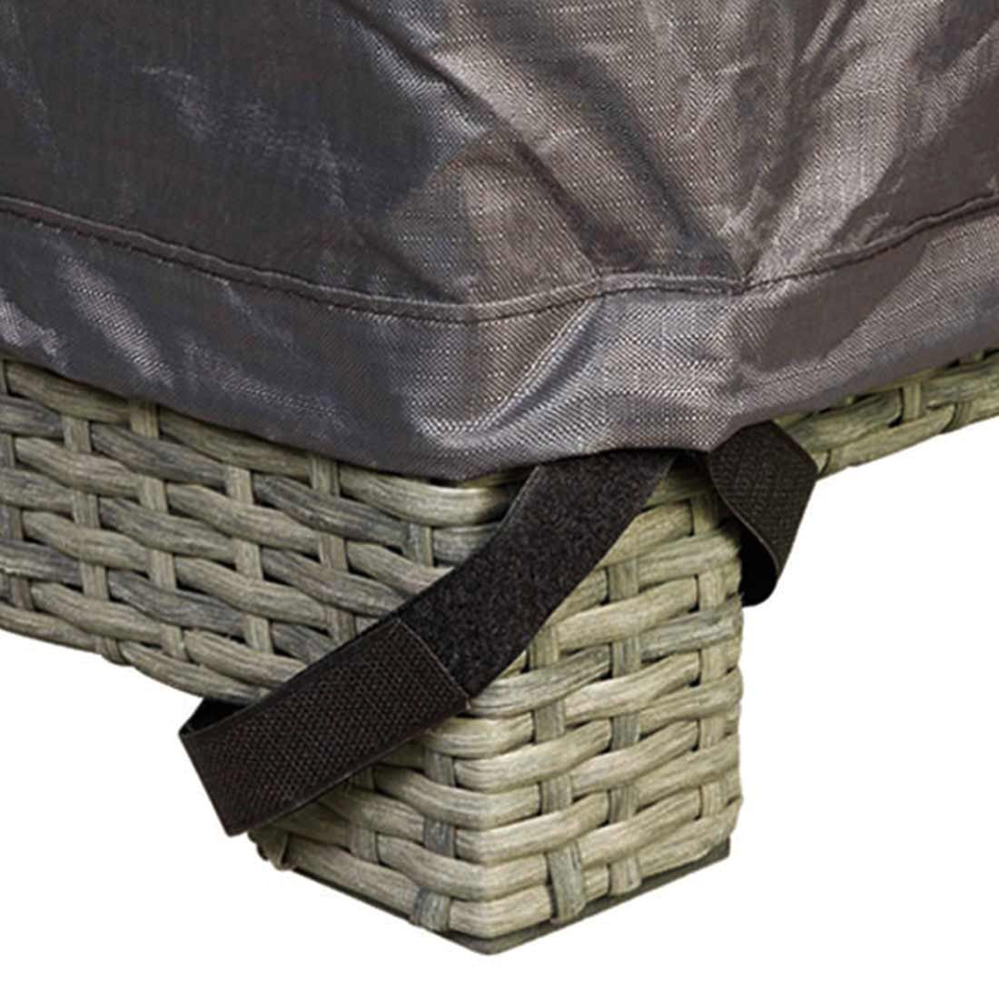 Sidevisning av Loungetrekk til hjørnesofa 300x300x65/90 cm - AeroCover