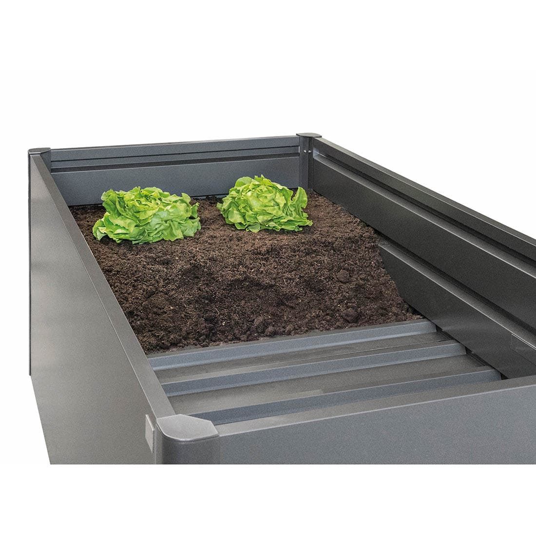 Mellombunn for opphøyd bed 98x51 cm - Biohort bakside