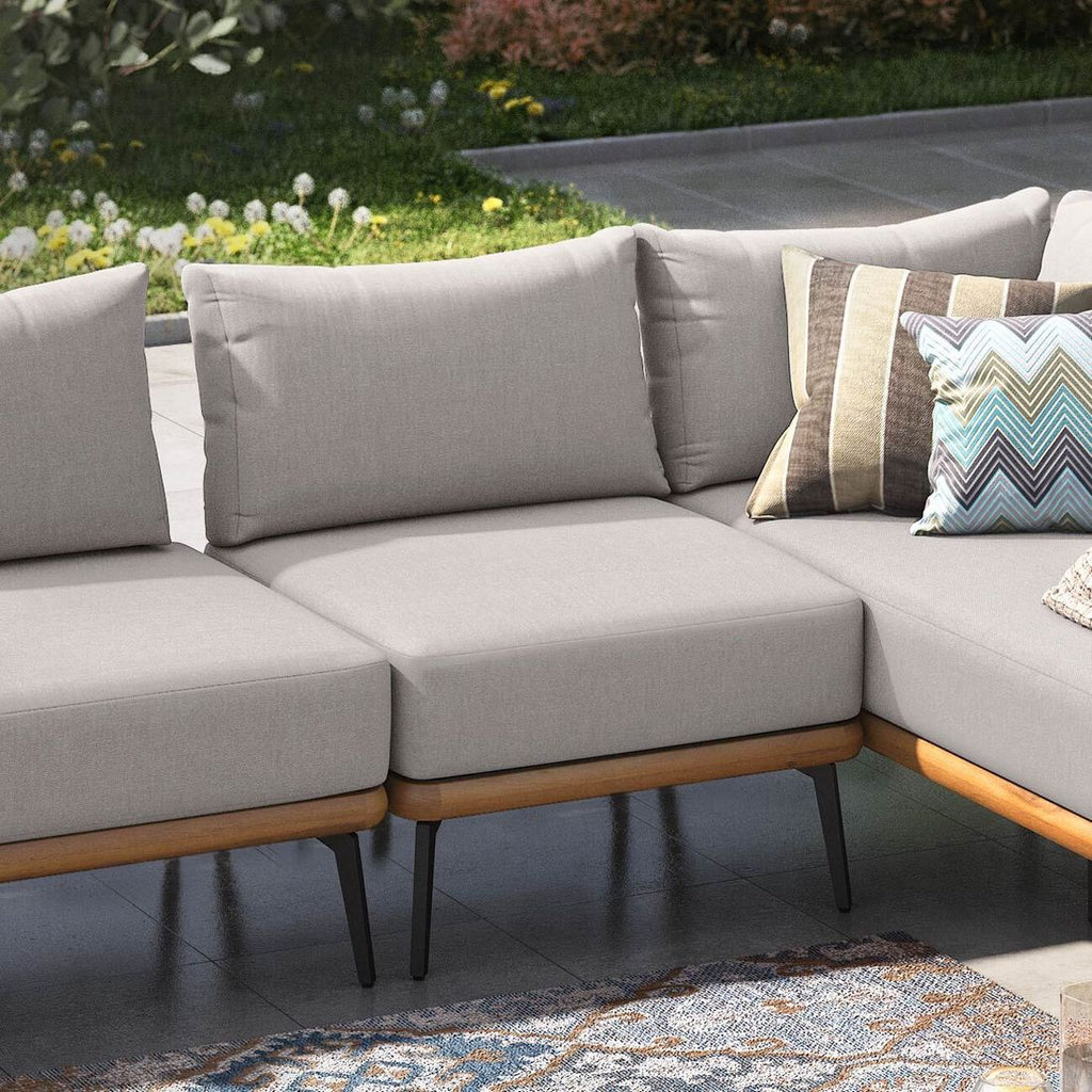 Midtmodul lounge Ava akasie/tau 73x82 cm - OUTLIV bakside