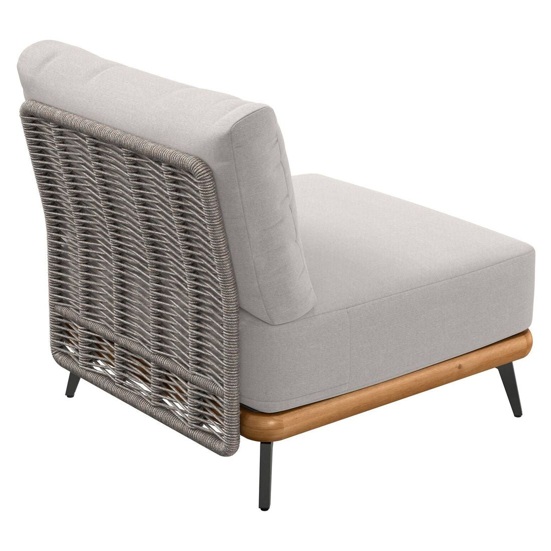 Midtmodul lounge Ava akasie/tau 73x82 cm - OUTLIV sideprofil