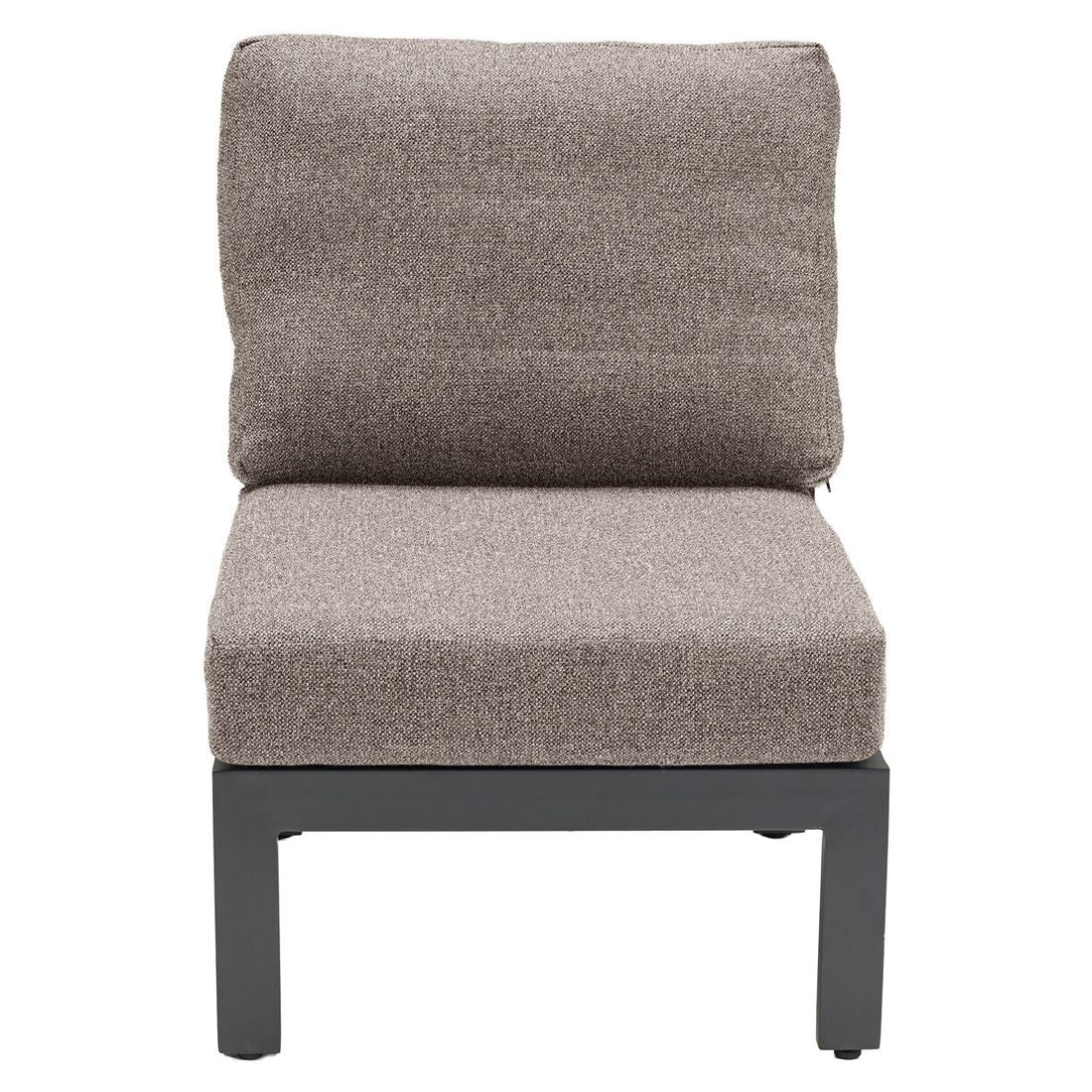 Midtmodul lounge Avena aluminium 63x86 cm - LC Garden montert på terrasse