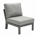Midtmodul lounge Bondino aluminium 63x86 cm front