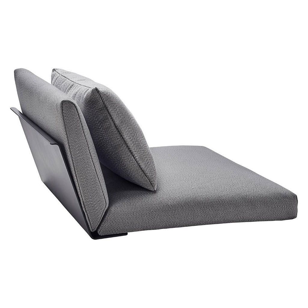 Midtmodul lounge Boxx aluminium/akryl antrasitt bakside