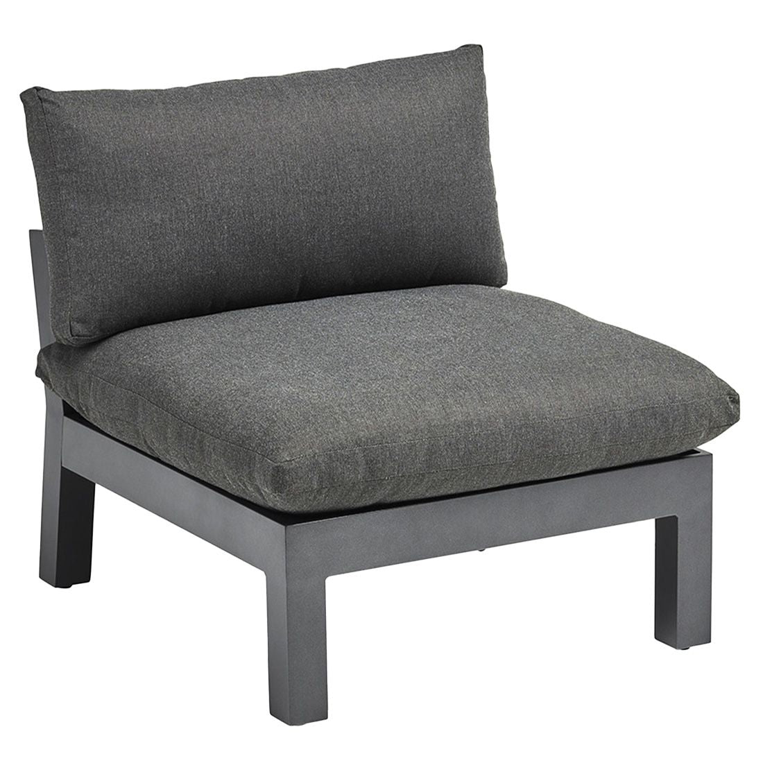 Midtmodul lounge Comfort aluminium 82x90 cm bakside