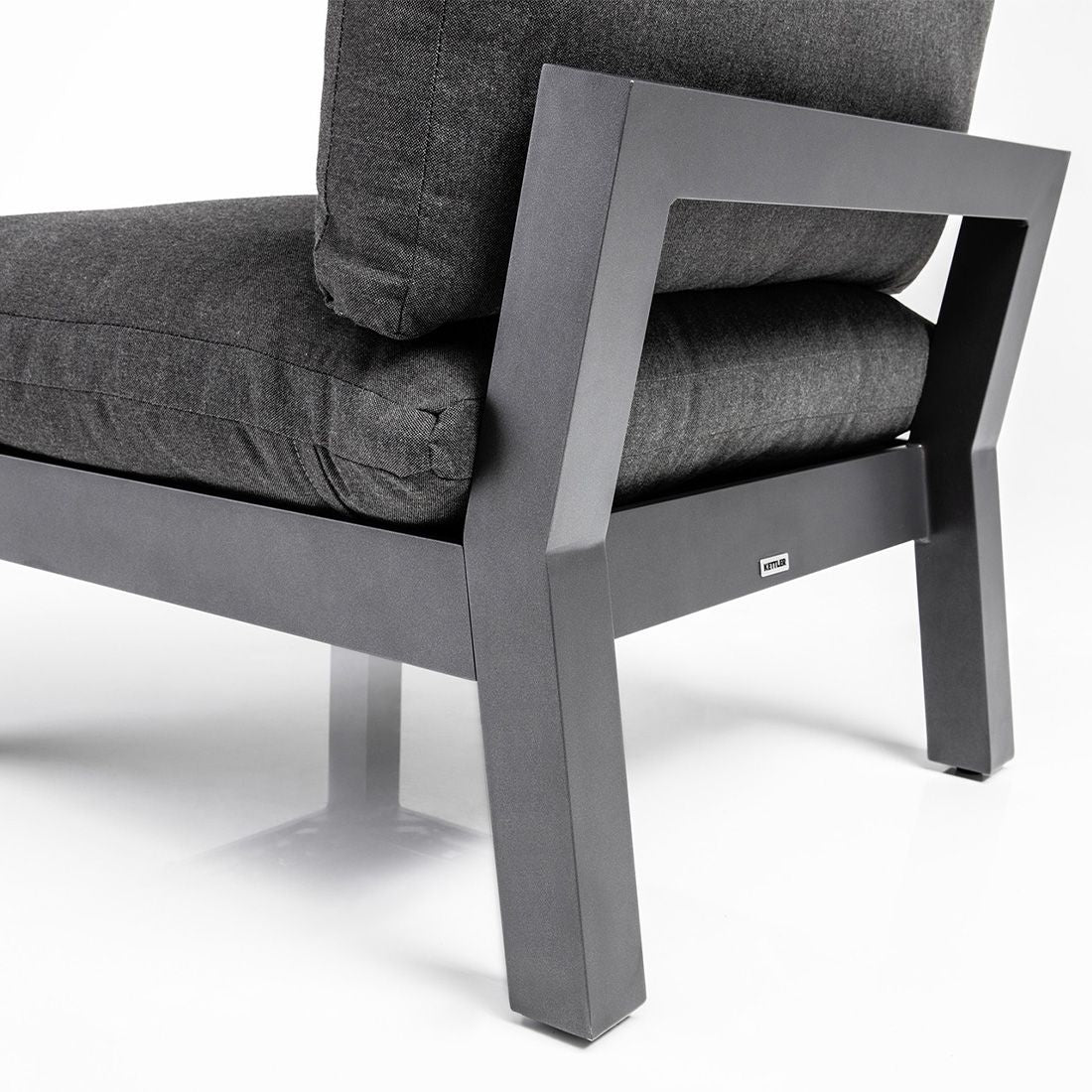 Visning av relaxfunksjon på Midtmodul lounge Comfort aluminium 82x90 cm