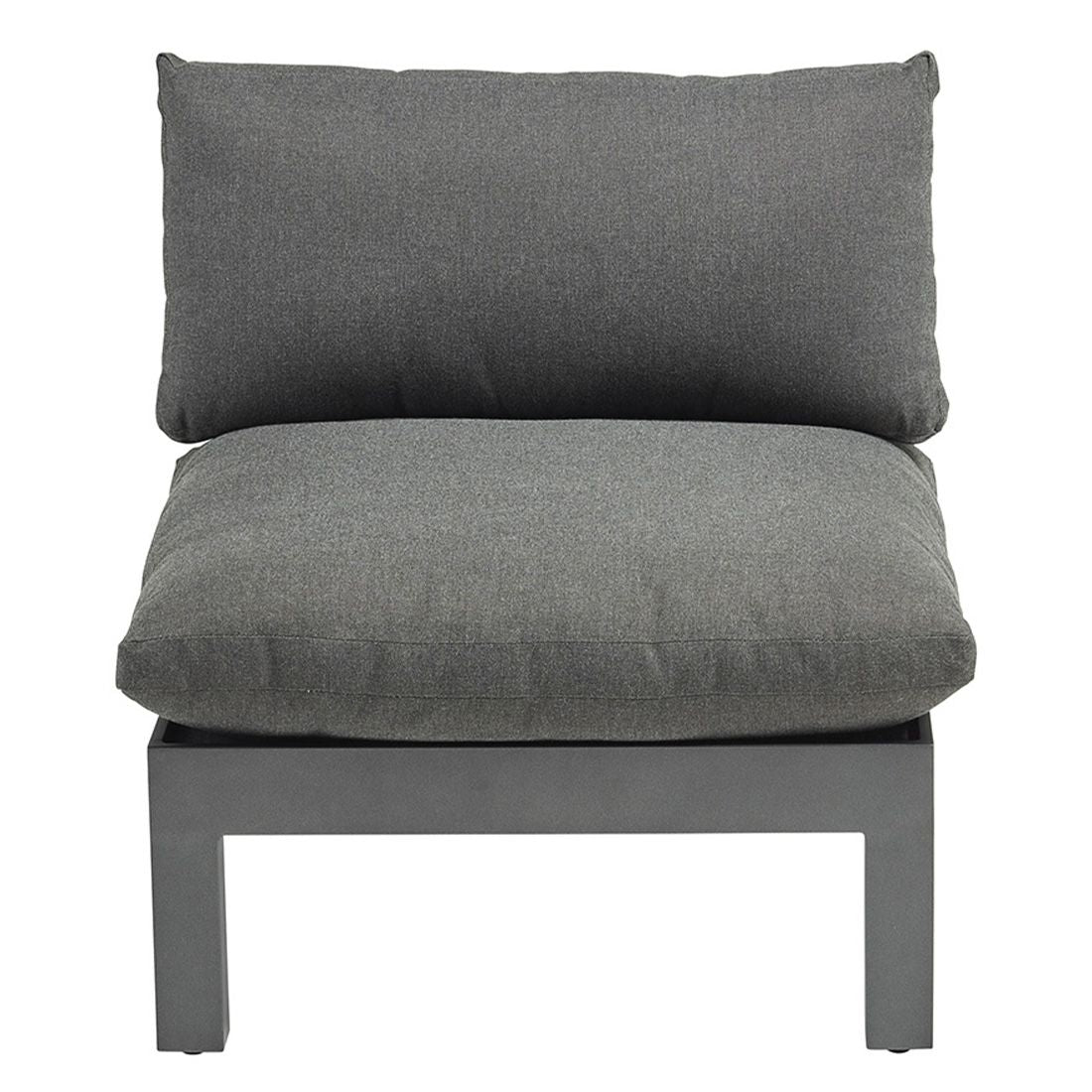 Nærbilde av stoffet Agora på Midtmodul lounge Comfort aluminium 82x90 cm