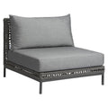 Midtmodul lounge Corda aluminium tau forside 87x87 cm