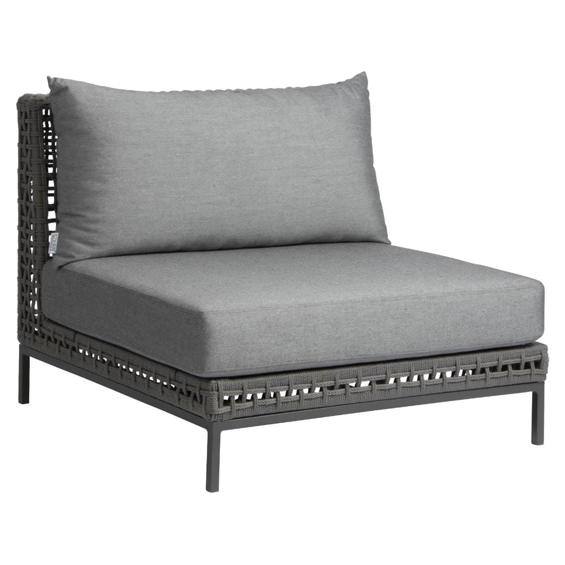 Midtmodul lounge Corda aluminium tau forside 87x87 cm
