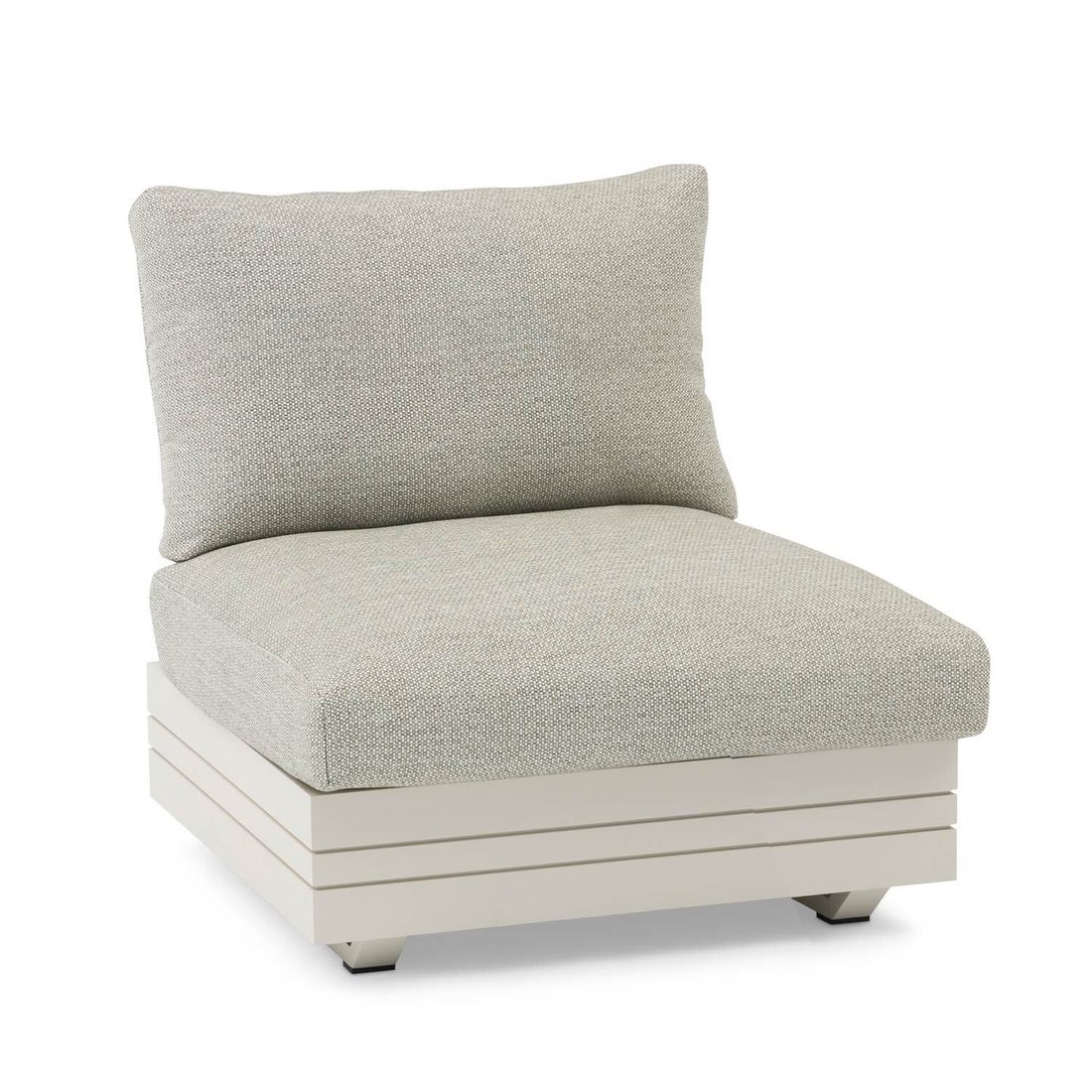 Midtmodul lounge Cubo Neo aluminium Sunproof 74 cm forfra