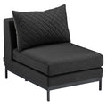 Midtmodul lounge Ego Modular aluminium/Sunbrella 69x96 cm fra forfra