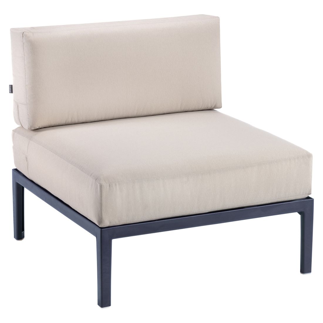 Midtmodul lounge Engels plast/utestoff 80 cm detalj av stoff