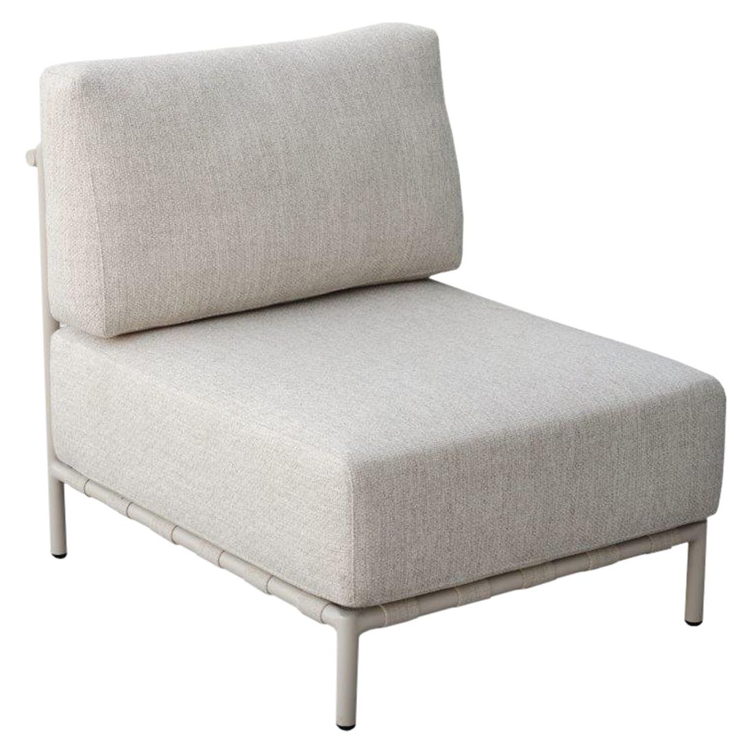 Midtmodul lounge Francis aluminiumakryl 65 cm bakside