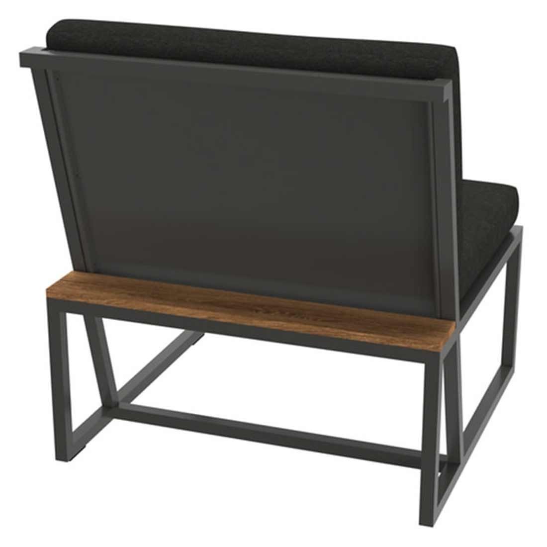 Montert Midtmodul lounge Havanna aluminium 72x73 cm - Sieger i hage