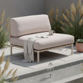 Midtmodul lounge Horizon aluminium/olefin 87 cm forfra