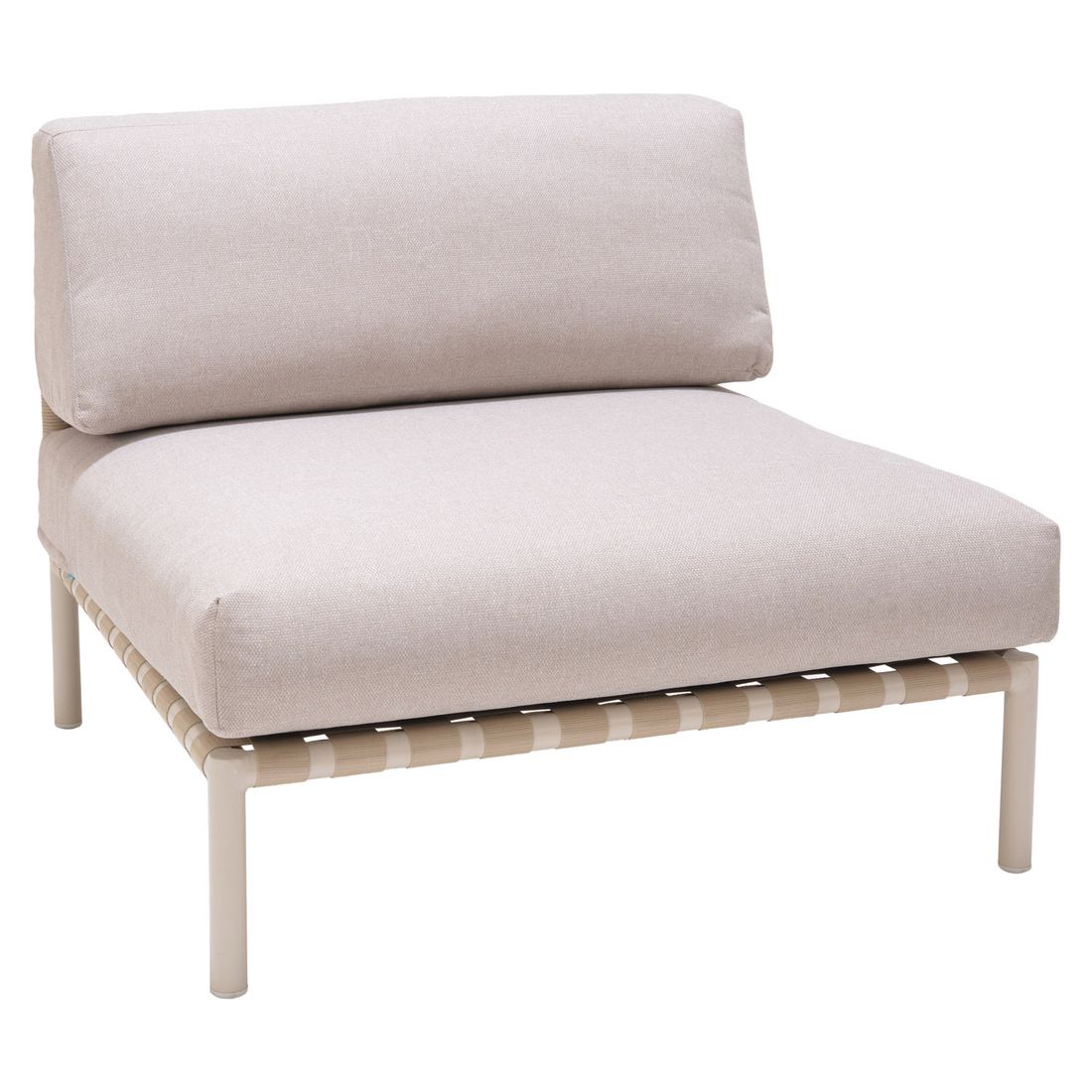 Midtmodul lounge Horizon aluminium/olefin 87 cm bakside