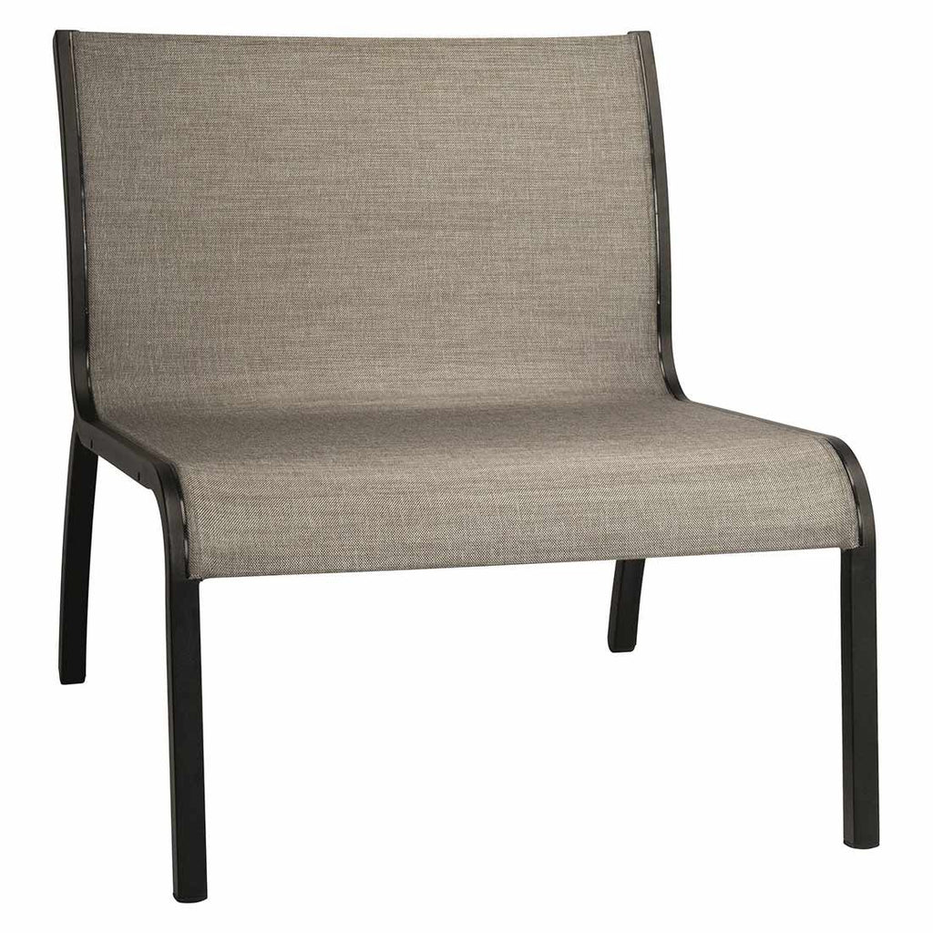 Midtmodul lounge Laris aluminium/textilen 74x83 cm - Stern forfra