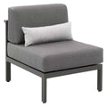 midtmodul lounge leonie aluminium flettverk 66x86 cm foran