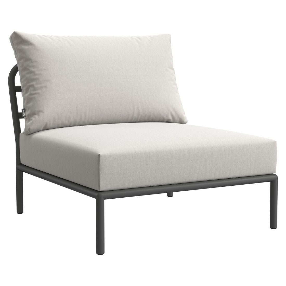 Midtmodul lounge Level 2 aluminium/Sunbrella nærbilde stoff