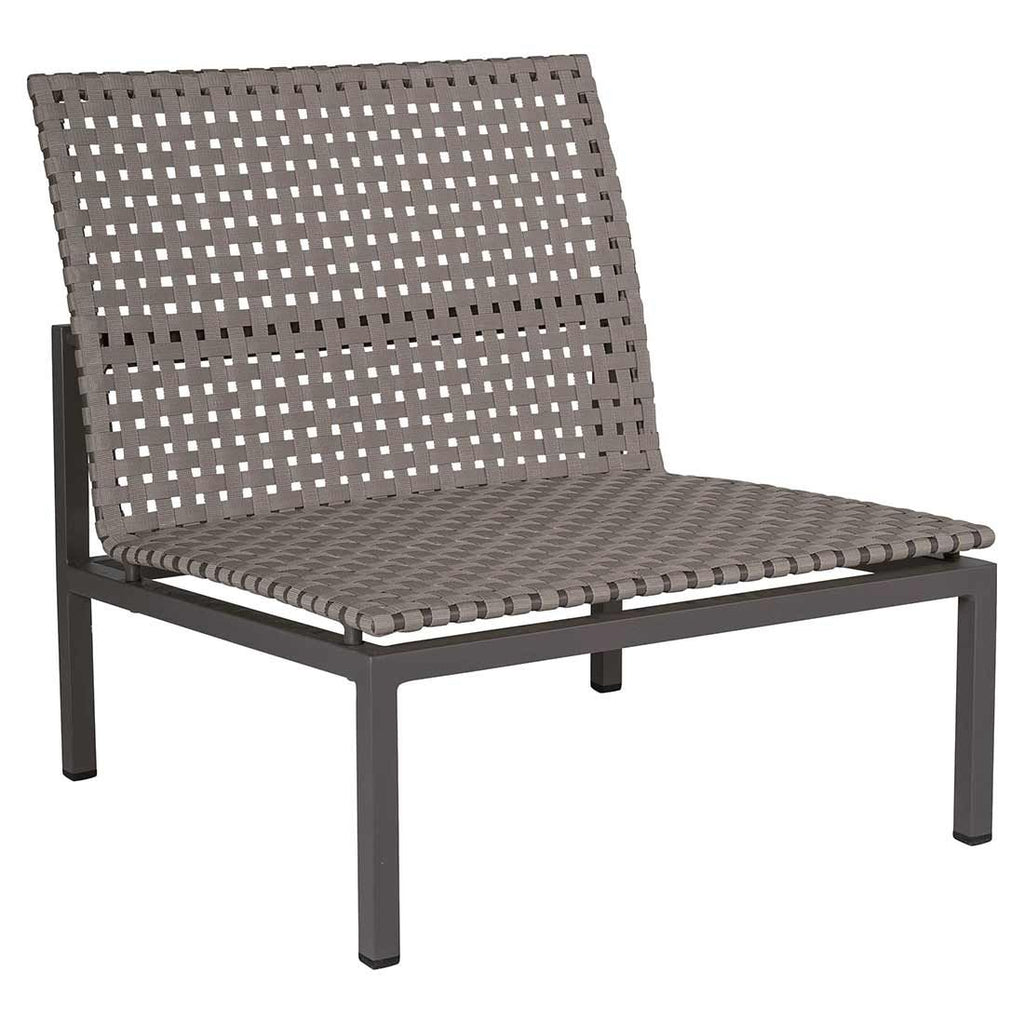 Midtmodul lounge Lucy aluminium tau 75x81 cm forfra