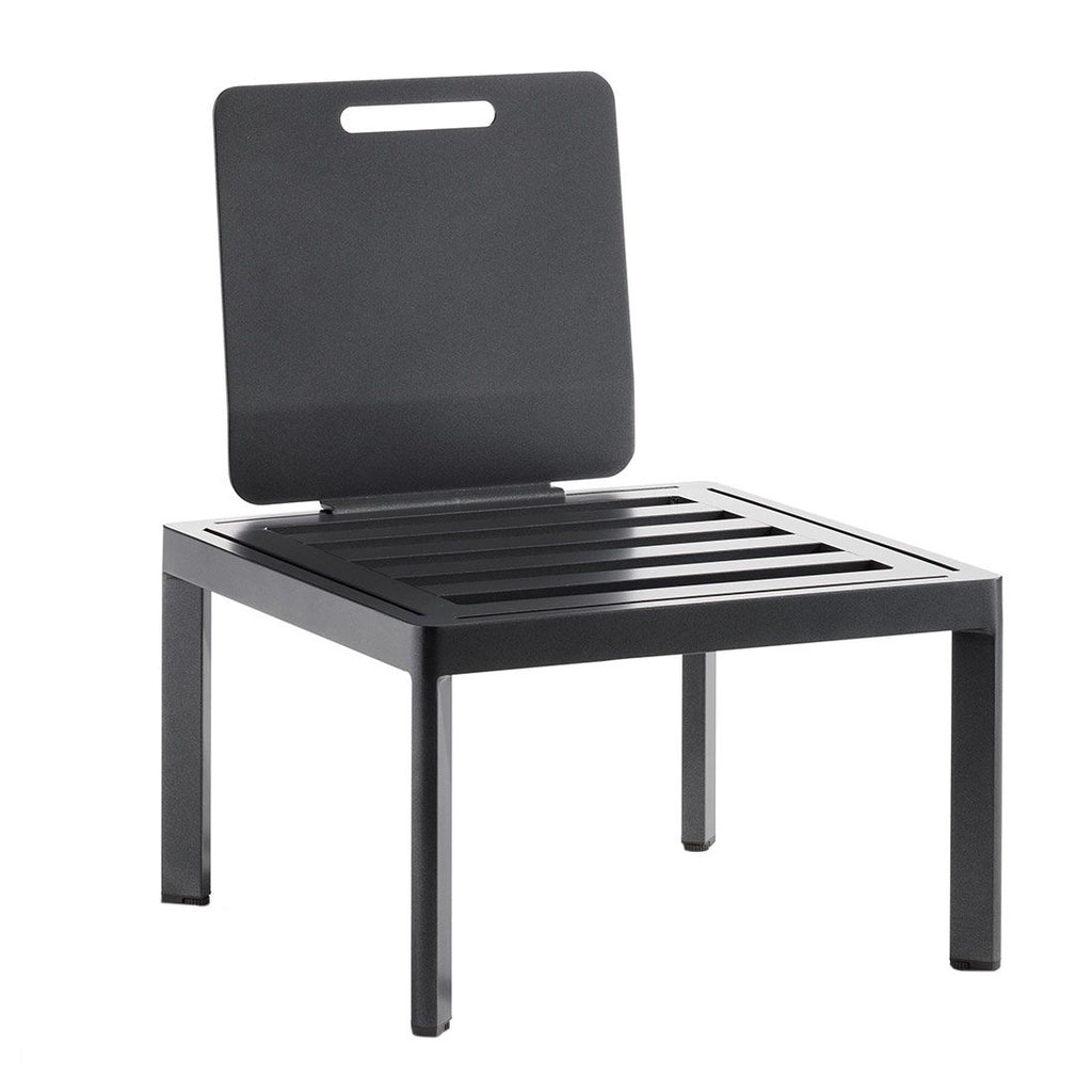 Midtmodul lounge Lugo aluminium 60x60 cm sett bakfra