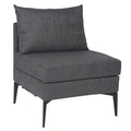 Midtmodul lounge Marta aluminium Sunbrella 66x66 cm Stern forfra