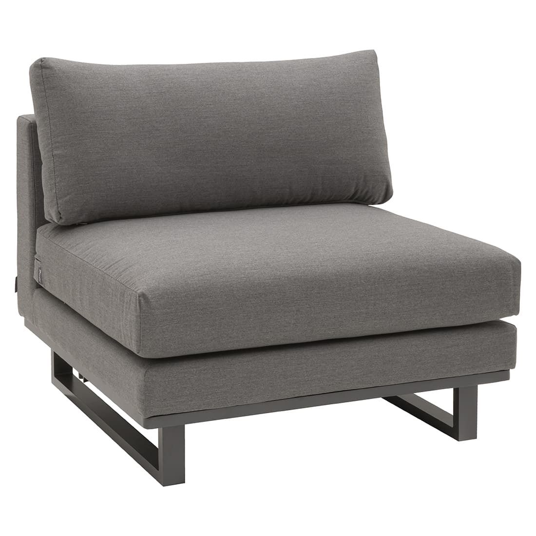 Midtmodul lounge Miami aluminium Sunbrella 90 cm bakside