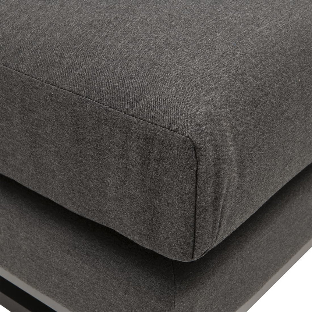 Midtmodul lounge Miami Sunbrella 90x90 cm i Anthrazit/Sooty farge