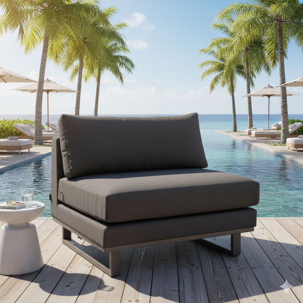 Midtmodul lounge Miami Sunbrella 90x90 cm front