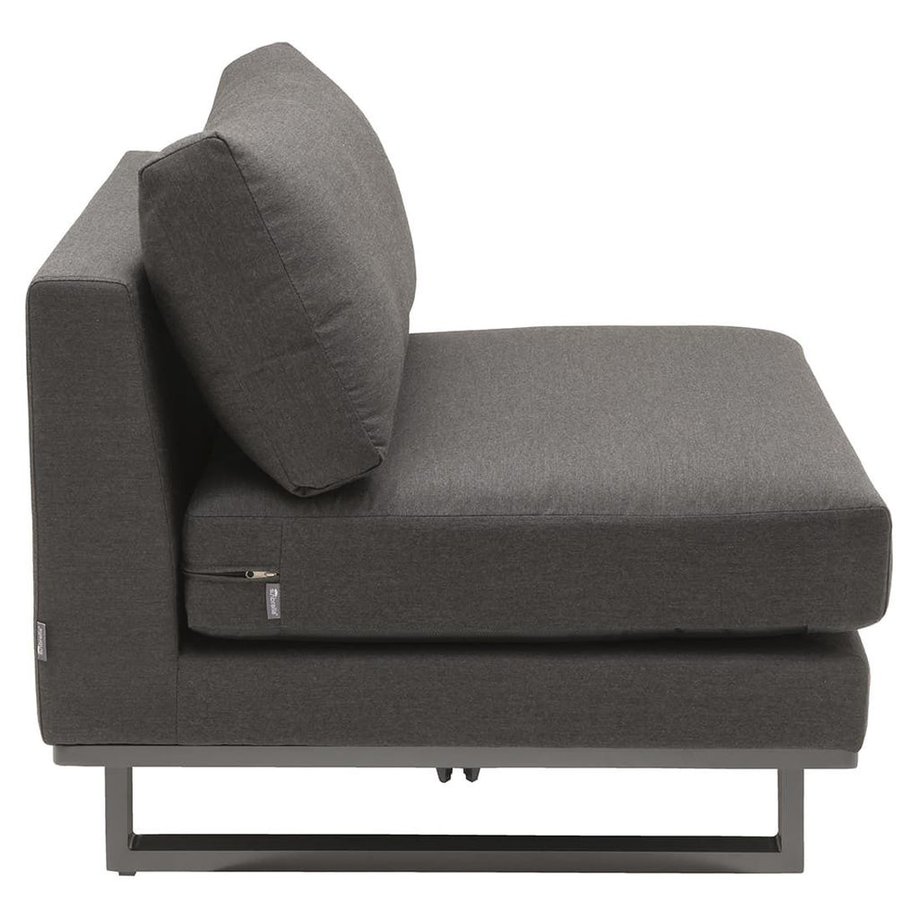 Montert Midtmodul lounge Miami Sunbrella 90x90 cm i hage