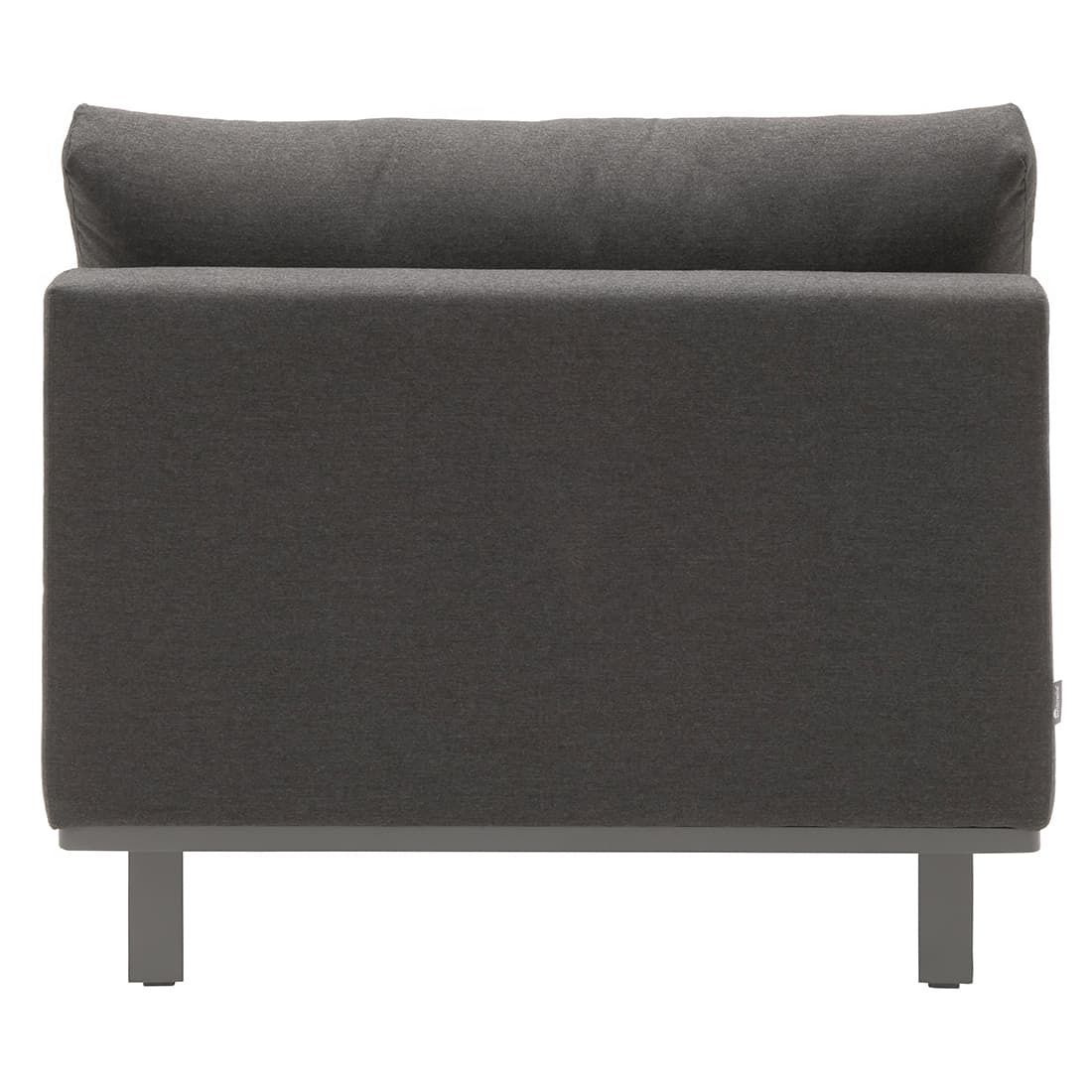 Nærbilde av aluminiumramme på Midtmodul lounge Miami Sunbrella 90x90 cm