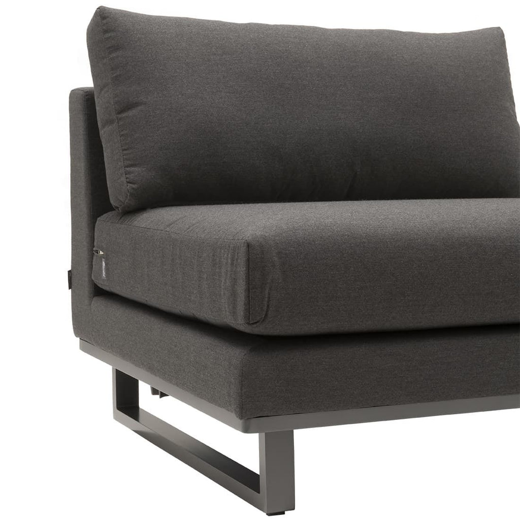 Oversikt av Midtmodul lounge Miami Sunbrella 90x90 cm i hagesetup