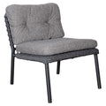 Midtmodul lounge Ocean høyre aluminium tau front