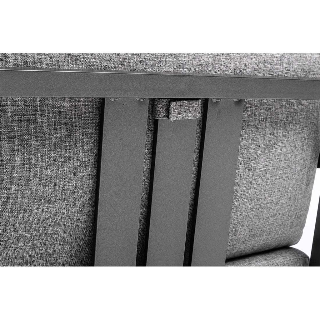 Midtmodul lounge Ocean Skid City Line aluminium 57,5 cm - Kettler montert på terrasse
