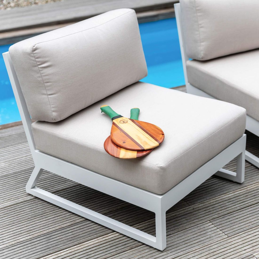 Midtmodul lounge Ocean Skid Platform aluminium 68x83 cm - Kettler forfra